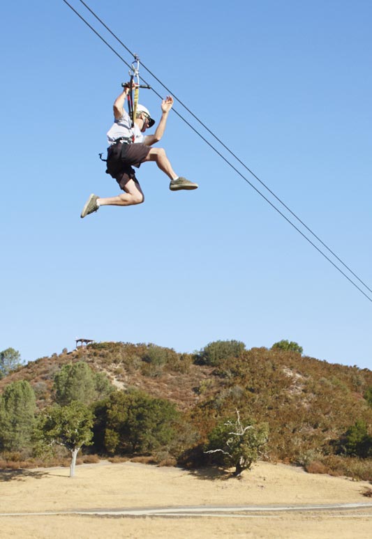 zip lining and wine tasting near Paso Robles