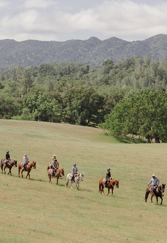 horseback trail ride with central coast trail rides on santa margarita ranch